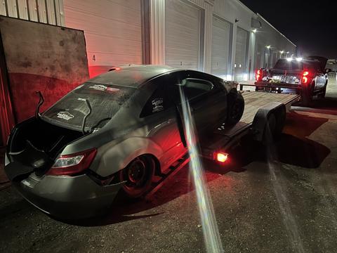 GetMyScrapCar | Damaged Honda Civic Ready for Scrap Metal Recycling