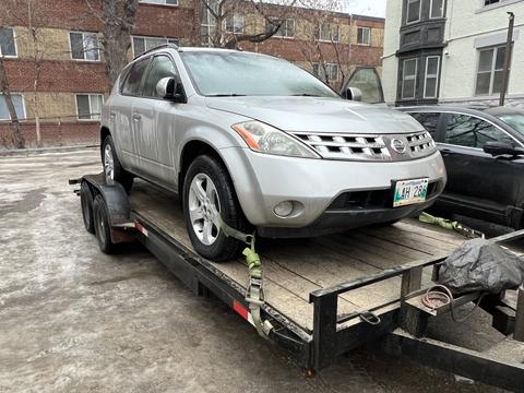 GetMyScrapCar | Nissan Murano on Trailer for Scrap Metal Recycling
