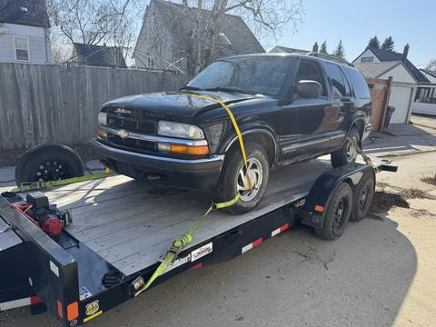 GetMyScrapCar | Chevy Blazer on Trailer for Junk Car Removal