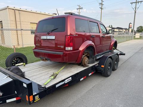 GetMyScrapCar | Junk 2007 Honda Nitro on Trailer for Scrap Metal Recycling