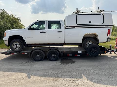 GetMyScrapCar | GMC Sierra on Trailer for Scrap Metal Recycling