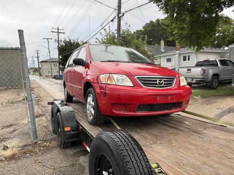 GetMyScrapCar | Red Mazda MPV for Scrap Metal Recycling