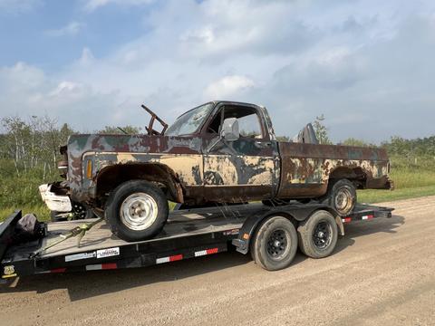 GetMyScrapCar | Rusty Old Pickup Truck for Scrap Metal Recycling