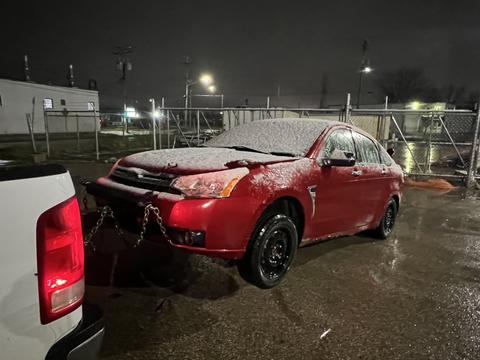 GetMyScrapCar | Red Ford Fusion Ready for Scrap Metal Recycling